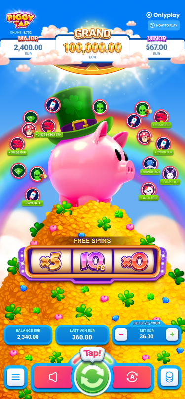 piggy tap